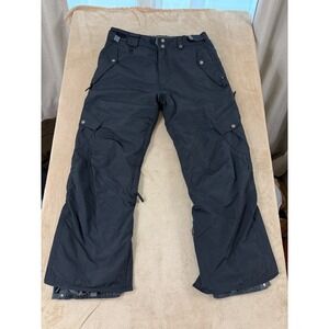 686 Smarty Snowboard Ski Cargo Pants Mens XL Black Detachable Liner System EUC